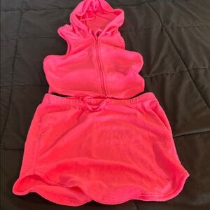 Bozzolo Pink Hooded Romper